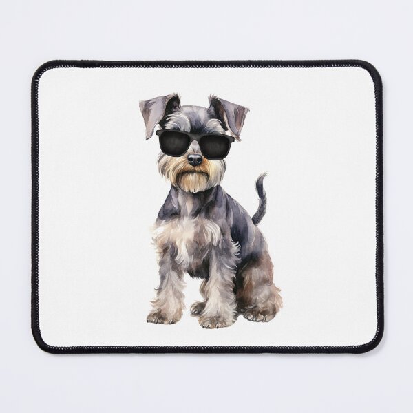 Item preview, Watercolor Miniature Schnauzer Wearing Sunglasses designed and sold by TheAnimalZ00.