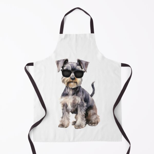 Item preview, Watercolor Miniature Schnauzer Wearing Sunglasses designed and sold by TheAnimalZ00.
