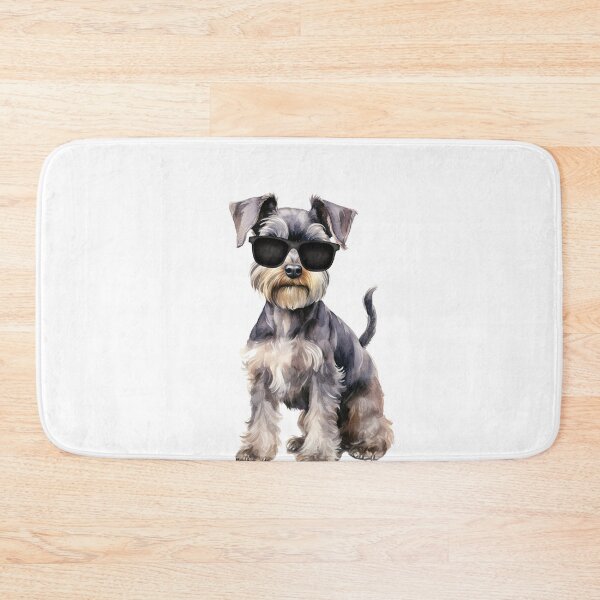 Item preview, Watercolor Miniature Schnauzer Wearing Sunglasses designed and sold by TheAnimalZ00.