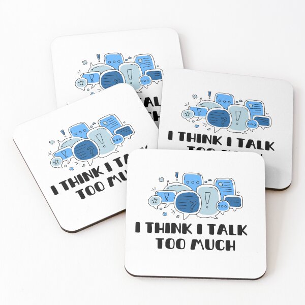 Item preview,  Reneé Rapp Lyrics - I Think I Talk Too Much (Blue)  designed and sold by Samantha Kelly.