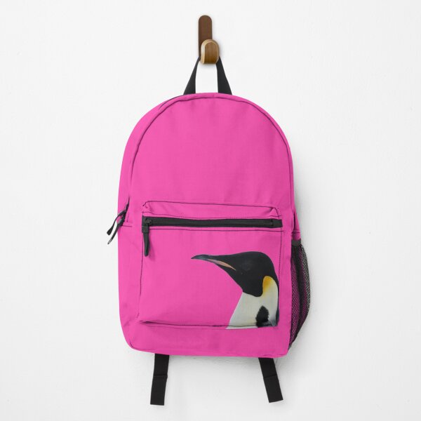 Item preview, Emperor Penguin Side Profile Shot (Fuchsia #FC46AA background) designed and sold by SBPenguins.