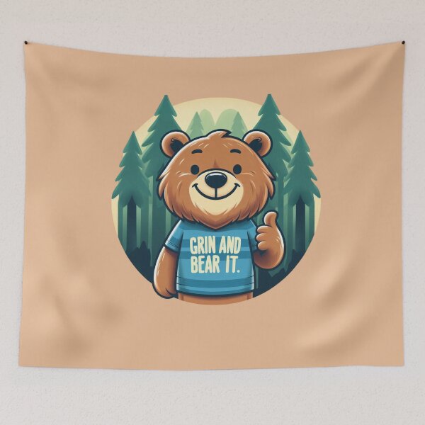 Item preview, Grin And Bear It designed and sold by Myra365Art.