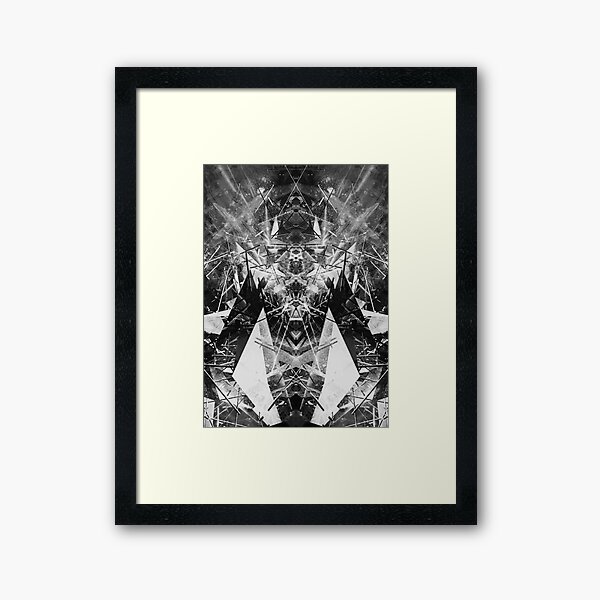 Structured chaos kaleida \4 Framed Art Print