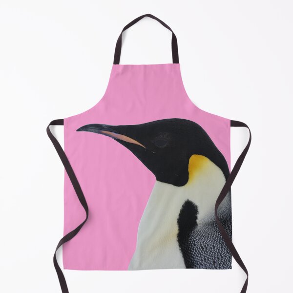 Item preview, Emperor Penguin Side Profile Shot (Pink #F699CD background) designed and sold by SBPenguins.