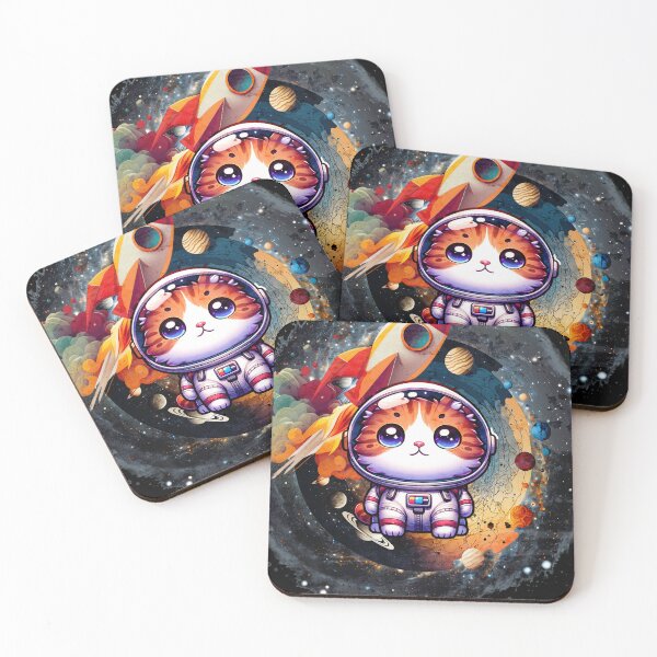 Item preview, Catronaut Spaceship Rocket Galaxy designed and sold by AoraDesign.