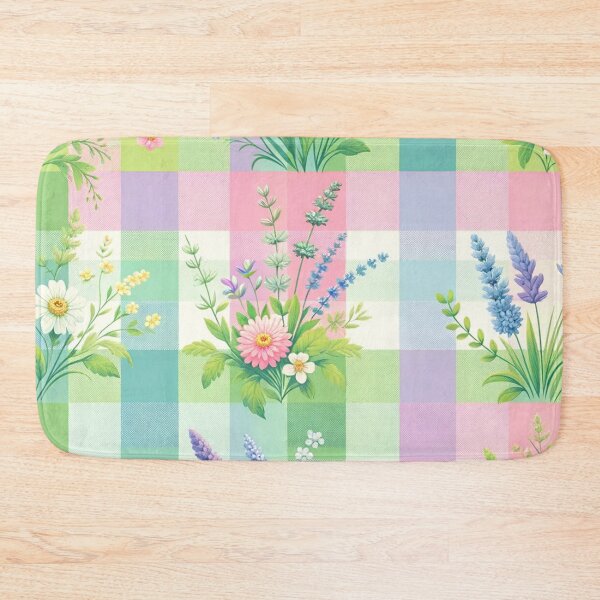 Item preview, Spring-Inspired Gingham Patterned Print designed and sold by PinUpPizzazz.