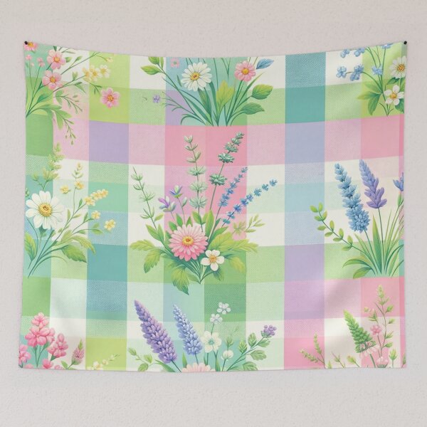 Item preview, Spring-Inspired Gingham Patterned Print designed and sold by PinUpPizzazz.