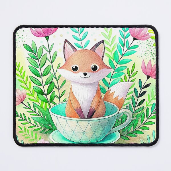 Item preview, Fox in Teacup Serenity designed and sold by CutesyKoala.