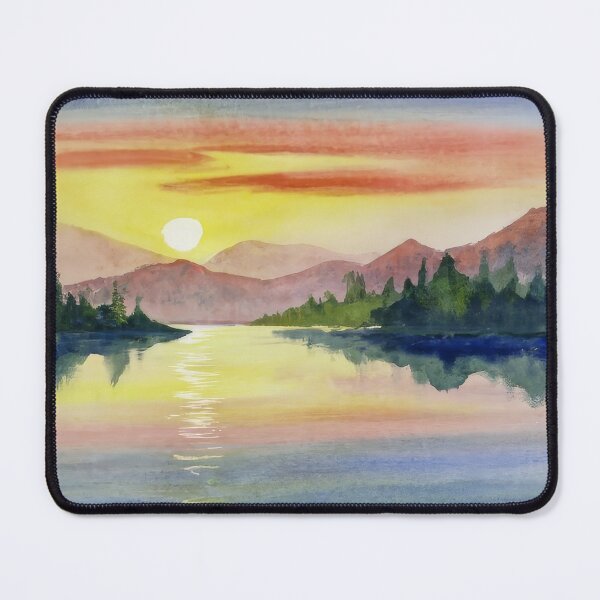 Item preview, Pastel Lake Sunset 01 designed and sold by GingerNinjaCo.