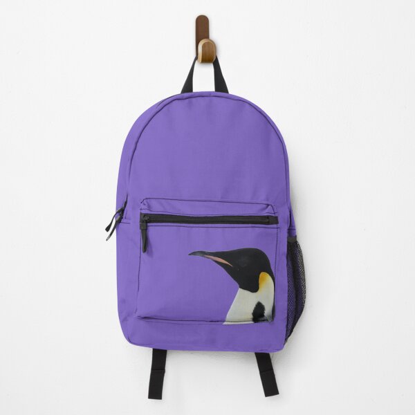 Item preview, Emperor Penguin Side Profile Shot (Light Purple #795FC1 background) designed and sold by SBPenguins.