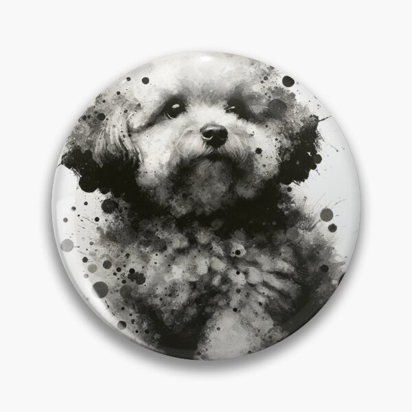 Item preview, Dog Black and White / Poodle / Ink Splatter designed and sold by toypoodlemom.