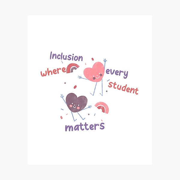 Item preview, Inclusion Teacher designed and sold by ColorThread12.