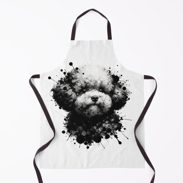 Item preview, Dog Portrait Black and White / Black and White Poodle Portrait designed and sold by toypoodlemom.