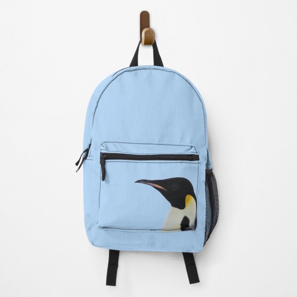 Item preview, Emperor Penguin Side Profile Shot (Light Blue #AFD6F8 background) designed and sold by SBPenguins.