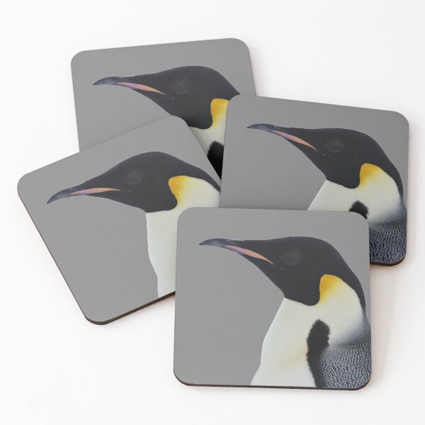 Item preview, Emperor Penguin Side Profile Shot (Grey #808080 background)  designed and sold by SBPenguins.