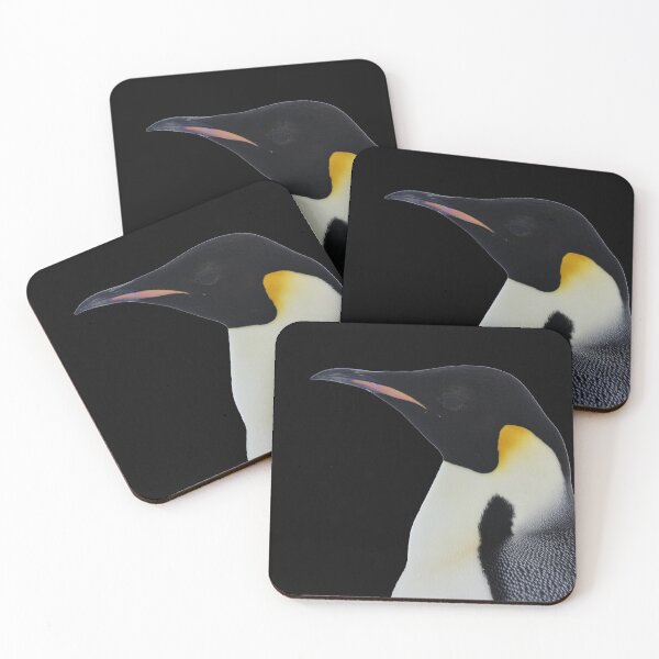 Item preview, Emperor Penguin Side Profile Shot (Black background)  designed and sold by SBPenguins.
