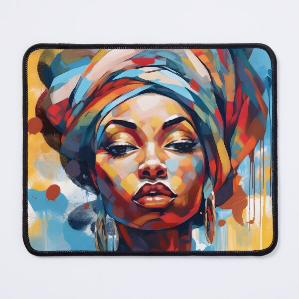 Item preview, Visionary Gaze | Vibrant Abstract Sky-Blue and Amber designed and sold by FairX.