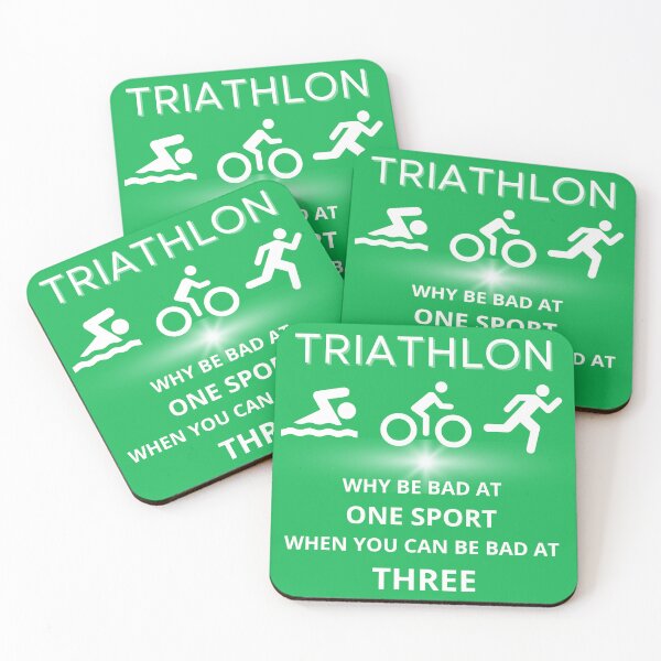 Item preview, TRIATHLON FUNNY SLOGAN designed and sold by SafariCreations.