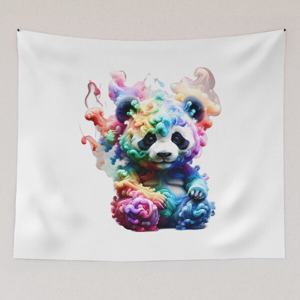 Item preview, Chibi Panda Smoke Art Style designed and sold by WIKWOK.