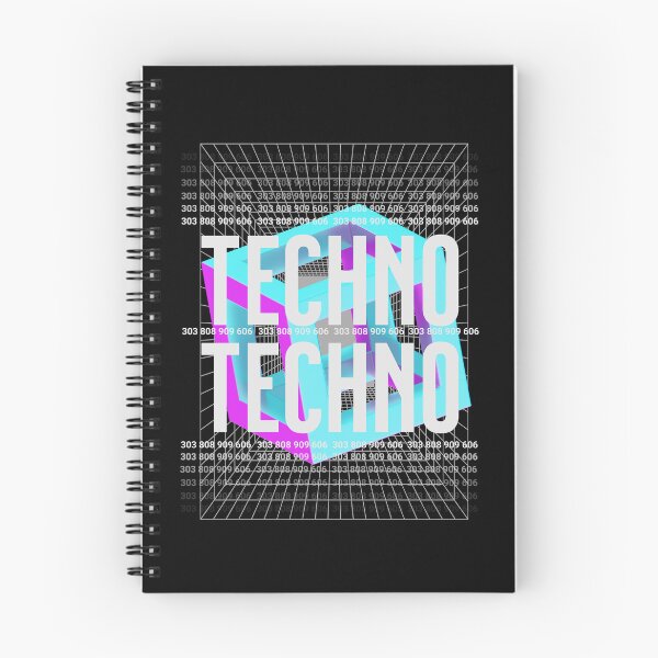 Artikelvorschau, TECHNO – Bold Geometry (Weiß) entworfen und verkauft von Discothreadz.
