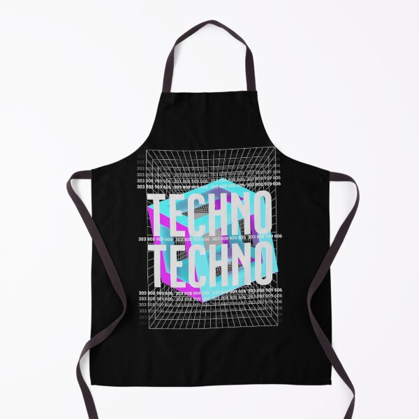 Artikelvorschau, TECHNO – Bold Geometry (Weiß) entworfen und verkauft von Discothreadz.