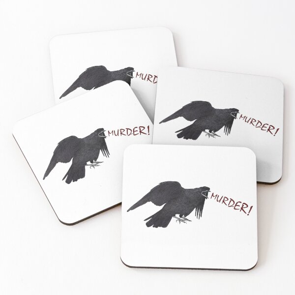 Item preview, Crow Cawing Murder designed and sold by Moon Dog Art.
