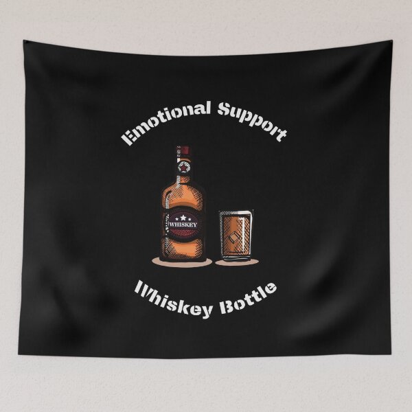 Item preview, emotional support whiskey bottle designed and sold by ZingZest.