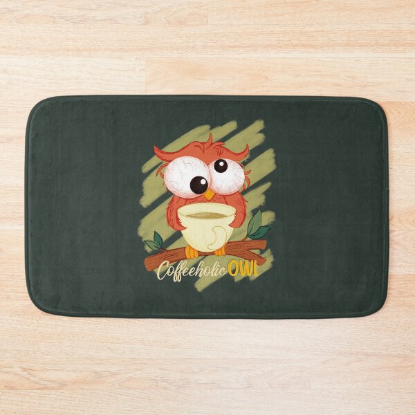 Item preview, Coffeeholic owl designed and sold by hdesignEG.
