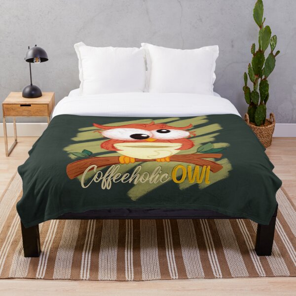 Item preview, Coffeeholic owl designed and sold by hdesignEG.