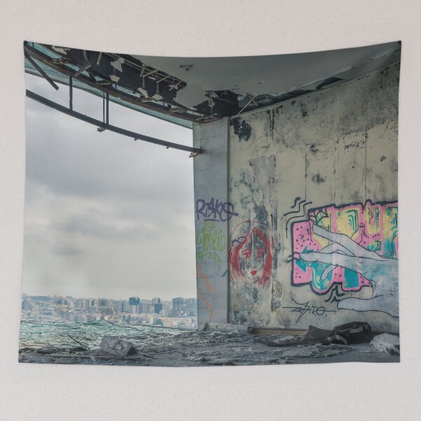 Item preview, Urban Decay Meets Urban Art in Lisbon’s Abandoned Restaurante Panoramico de Monsanto designed and sold by João Miguel.