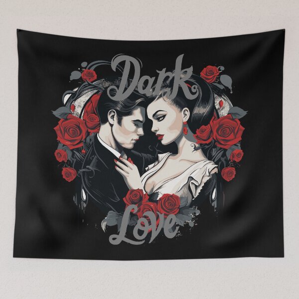 Item preview, Dark Love Couple Valentines Day designed and sold by UrbanChillz.