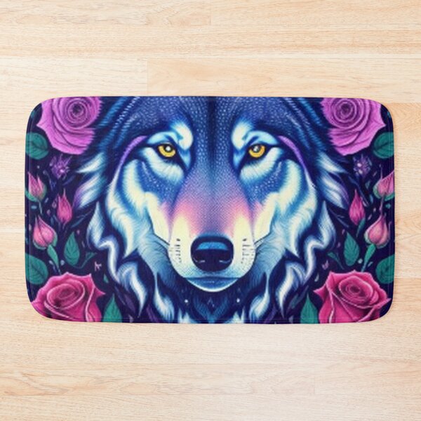 Item preview, Wolf and Red Gothic Roses designed and sold by TheDarkWardrobe.