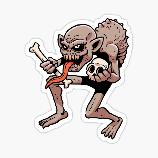 Ghoul Monster Sticker