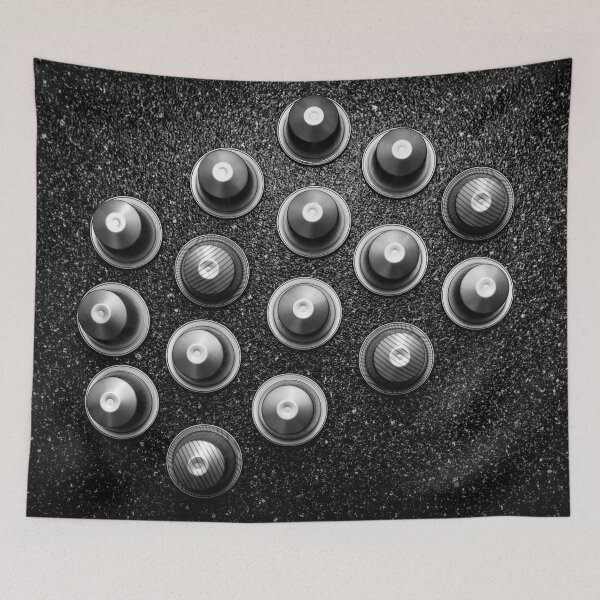 Item preview, Silver Coffee Pods Pattern designed and sold by ea-photos.