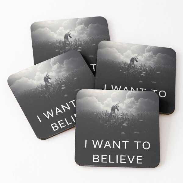 Item preview, I Want To Believe (in unicorns) designed and sold by Kary Pearson.