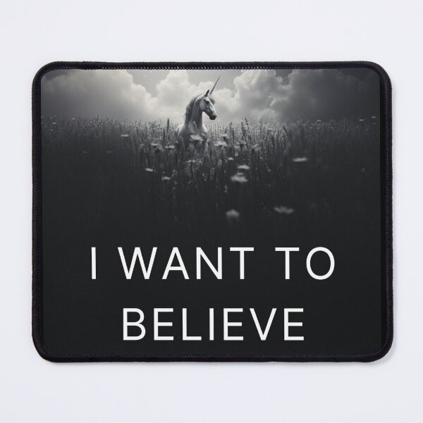 Item preview, I Want To Believe (in unicorns) designed and sold by Kary Pearson.