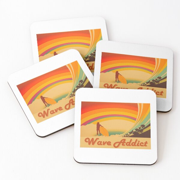 Item preview, Vintage Wave Addict Surfboarder Graphic Colorful Surfboarder designed and sold by myfavoritesm4.