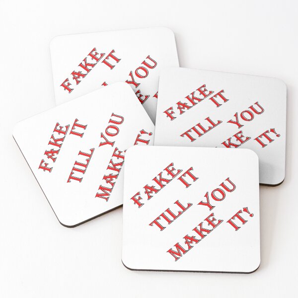 Item preview, Text design fake it till you make designed and sold by AMK-artworld.