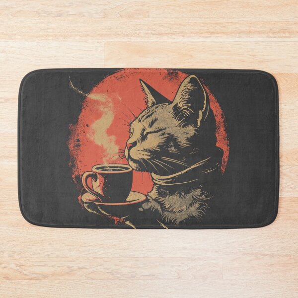 Item preview, Barista Cat Smelling Coffee designed and sold by CleverboyDsgns.