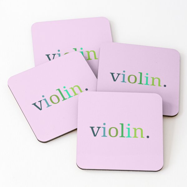Item preview, Violin. One Word monochrome blue green designed and sold by artdesignbysam.