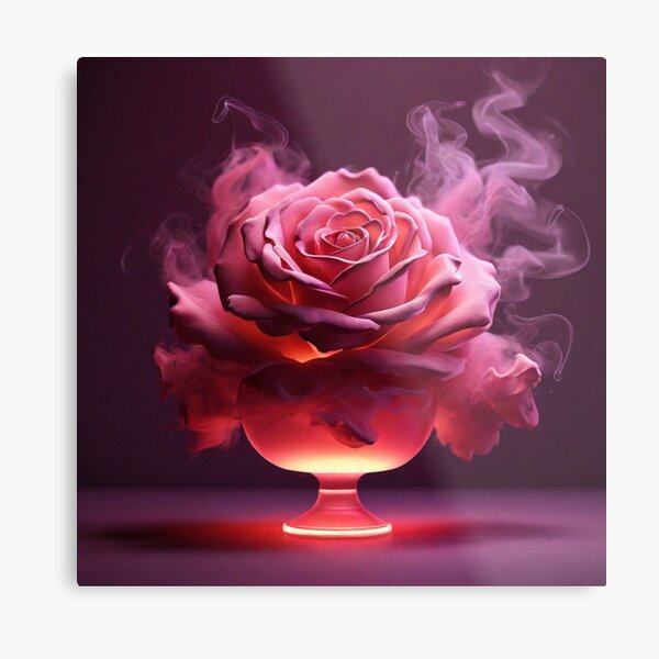 Item preview, Good Morning in Rose Cup Smoke Neon Background designed and sold by MD Rauful Al Amin.