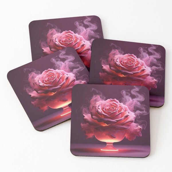 Item preview, Good Morning in Rose Cup Smoke Neon Background designed and sold by MD Rauful Al Amin.