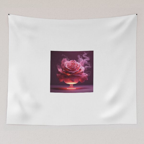 Item preview, Good Morning in Rose Cup Smoke Neon Background designed and sold by MD Rauful Al Amin.