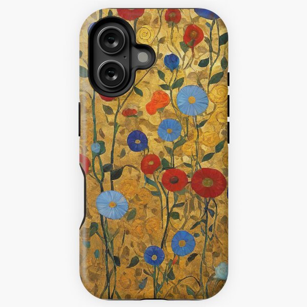 Aperçu de l'œuvre Gustav Klimt Fleurs et Or créée et vendue par maniacfitness.