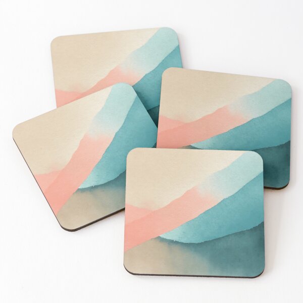 Item preview, Colorful watercolor watercolor pattern in pink, turquoise and blue #19 designed and sold by LiquidWing.