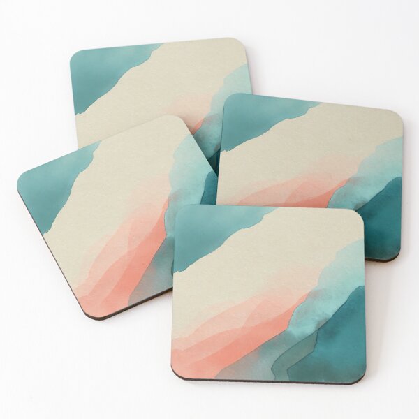 Item preview, Colorful watercolor watercolor pattern in pink, turquoise and blue #20 designed and sold by LiquidWing.