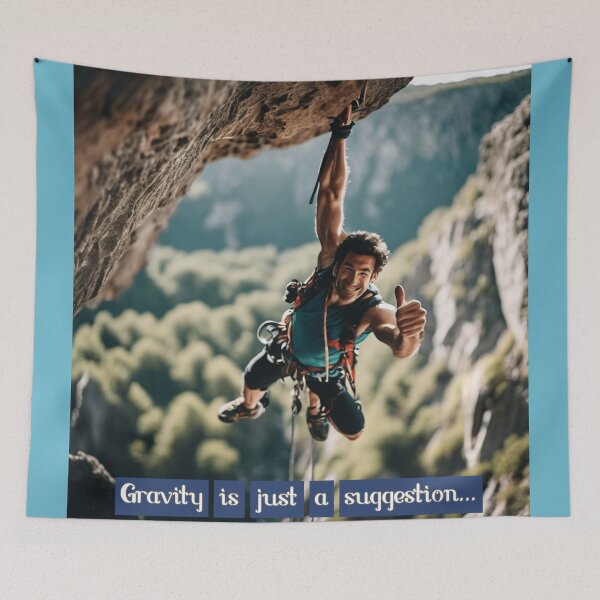 Item preview, Rock Climbing - Gravity is just a suggestion..  designed and sold by Freshestgoods.