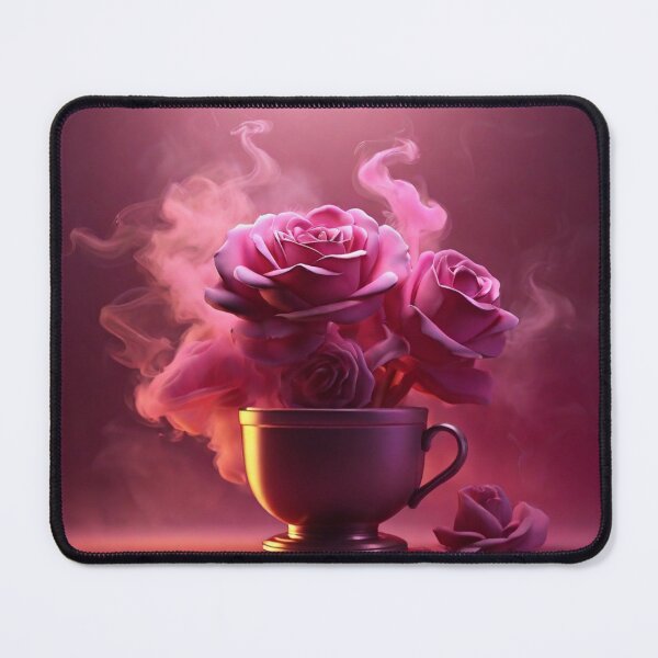Item preview, Good Morning in rose smoke neon background designed and sold by MD Rauful Al Amin.