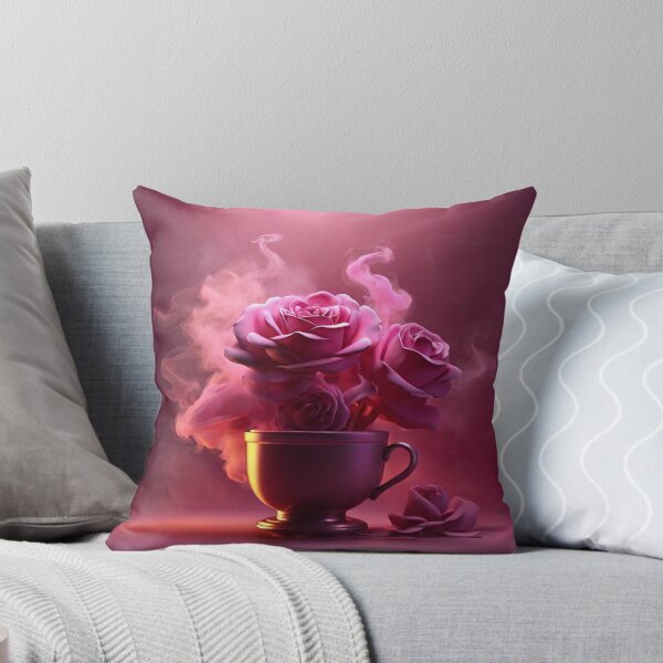 Item preview, Good Morning in rose smoke neon background designed and sold by MD Rauful Al Amin.