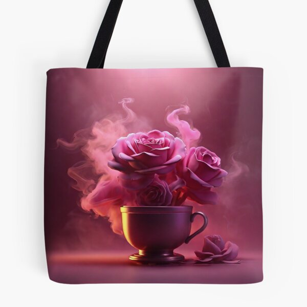 Item preview, Good Morning in rose smoke neon background designed and sold by MD Rauful Al Amin.